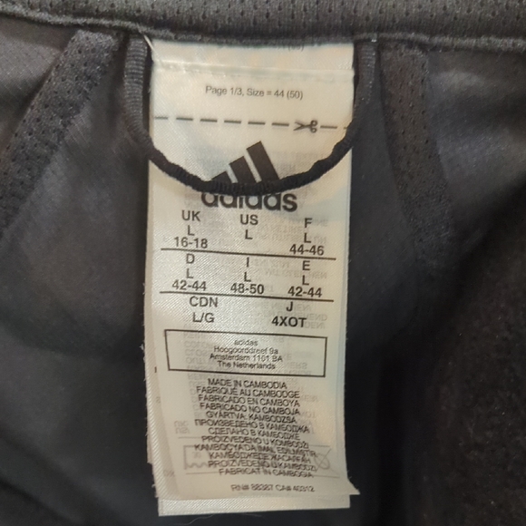 Adidas Women's Black Utility Jacket with White Stripes - Picture 2 of 3